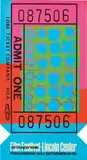 Lincoln Center Ticket (F. & S. 19) by Andy Warhol, 1967, Screenprint in colors, on opaque acrylic, the full sheet, sold Apr 2021