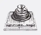 Roy Lichtenstein, Dinnerware (six pieces), 1966, One complete six-piece glazed ceramic place setting