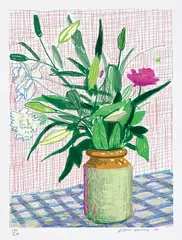 A Bigger Book, Art Edition D by David Hockney, 2010/2016, iPad drawing in colours, printed on archival paper, with full margins, with the illustrated 680-page chronology book num, sold Apr 2021
