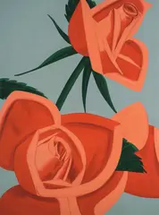 Alex Katz, Rose Bud, 2019, Archival pigment print in colors, on Crane Museo Max paper, the full sheet