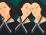 Alex Katz, Grey Ribbon, from Alex and Ada, the 1960's to the 1980's (S. 247), 1990, Screenprint in colors, on Arches paper, the full sheet