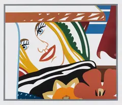 Bedroom Face #41 by Tom Wesselmann, 1990, Monumental screenprint in colors, on Museum Board, with full margins, sold Apr 2021