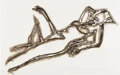 Monica Lying Down One Arm Up by Tom Wesselmann, 1990, Lithograph, on wove paper, with margins, sold Apr 2021