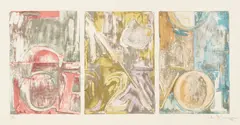 Voice 2 (U.L.A.E. 230) by Jasper Johns, 1982, Lithograph in colors, on Auvergne paper, with full margins, sold Apr 2021