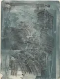 Robert Rauschenberg, Post, from Stoned Moon Series (G. 185, F. 89), 1970, Lithograph in colors, on Arches Cover paper, the full sheet