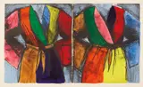 Jim Dine, Jumps Out at You, No? (C. 73), 1993, Etching with hand-coloring in acrylic, on Arches Cover paper, with full margins