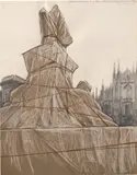 Christo & Jeanne-Claude, Wrapped Monument to Vittorio Emanuele, Project for Piazza del Duomo, Milan (S. 79)
