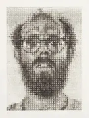 Chuck Close, Self Portrait, 1988, Etching, on Hahnemühle paper, with full margins