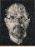Chuck Close, Self Portrait, 1999, Relief etching, on Okawara paper, the full sheet