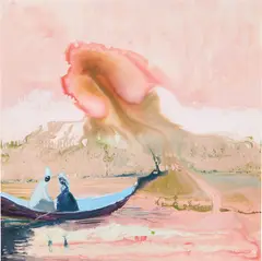 Genieve Figgis, Pink Sky, 2015, Archival pigment print in colors, on wove paper, the full sheet
