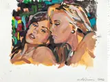 Walter Robinson, [Untitled], 2006, Acrylic painting on sketchbook paper