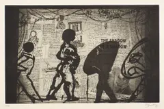 The Nose by William Kentridge, 2010, Photogravure, aquatint and drypoint, on wove paper, with full margins, sold Apr 2021