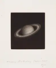 Untitled (Saturn) (see R. 23) by Vija Celmins, 1985, Mezzotint, on wove paper, with full margins, sold Apr 2021