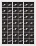 Vija Celmins, Saturn Stamps (R. 28), 1995, Offset lithograph, on wove paper, the full sheet