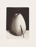Nicolas Party, Fruit with Stick, 2016, Mezzotint, on wove paper, with full margins