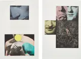 John Baldessari, Heaven; and Hell (Diptych) (H. 38), 1988, Two etchings with aquatint, scraping, roulette and photo-etching in colors, on Rives BFK paper, with full margins