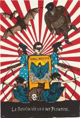 Marcel Dzama, The Revolution will be Female, 2017, Lithograph in colors, on Arches paper, the full sheet