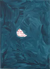 Untitled (A gap in the clouds) by David Shrigley, 2020, Screenprint in colors, on Somerset paper, the full sheet, sold Apr 2021