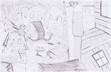 Carroll Dunham, (Untitled) ink drawing