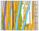 Francis Ruyter, Count the Hours, 2012, Woodcut in colors, on Japan paper, with full margins