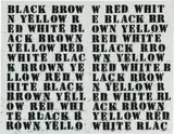 Glenn Ligon, Untitled (Chanterelle Menu), 1991, Screenprint, on wove paper, the full sheet