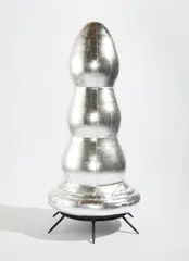 Brancusi Tree (Silver) by Paul McCarthy, 2007, Self-inflatable Mylar fabric multiple with integrated fan, contained in original custom Mylar fabric carrier bag, sold Apr 2021