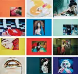 Miles Aldridge, Carousel, 2013, The complete set of 32 lithographs with screenprint, on Hello Gloss paper, the full sheets, all contained in the original cloth-covered portfolio