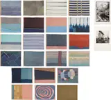 Ode à la Bièvre (Ode to the Bièvre) (MoMA 380b-403b) by Louise Bourgeois, 2007, The complete set of two digital prints, on Verona paper, with accompanying to scale reproduction of the fabric book of t, sold Apr 2021