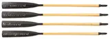Kenneth Goldsmith, hedonist; monogamist; historicist; and mesmerist, 1990, Set of four wooden oars with cut out text