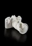 Daniel Arsham, Future Relic 02 (35mm Camera), 2014, Plaster and crushed glass multiple, contained in the original foam-lined presentation box