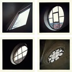 Soissons from Ten Windows: four plates by Jan Dibbets, 1988-97, Four chromogenic prints, offered Apr 2021