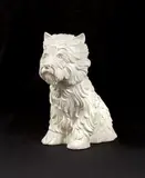 Jeff Koons, Puppy Vase, 1998, Glazed white ceramic vase