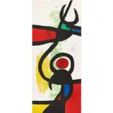 Joan Miró, Les Grandes manœuvres (The Great Maneuvers) (D. 575), 1973, Etching and aquatint in colors with carborundum, on Arches paper, the full sheet