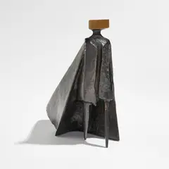 Walking Cloaked Figures VI (Male) (F. & C. 793S) by R.A. Lynn Chadwick, 1980, Bronze with patina, sold Oct 2021