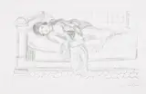 Orientale sur lit de repos, sol de carreaux rouges (Oriental Day Bed, Red Tiled Floor) (D. 513) by Henri Matisse, 1929, Lithograph, on Arches paper, with full margins, sold Oct 2021