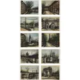 Bernard Buffet, Album Paris (S. 31-40), 1962, The complete set of 10 lithographs in colors, on Rives BFK paper, with poems by Charles Baudelaire, title page and justification, all contained in the original linen-covered portfolio