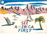 H. C. Westermann, See America First (T. 2425-2444, A. & B. 14B-S), 1968, The complete set of 17 lithographs in colors, on Copperplate Deluxe paper, the full sheets, with title page and colophon, lacking original wood portfolio