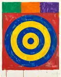 Jasper Johns, Target (ULAE 147), 1974, Screenprint in colors, on J.B. Green paper, the full sheet