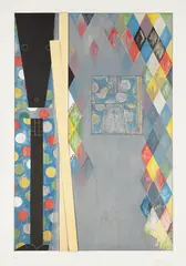 Bushbaby by Jasper Johns, 2004, Etching in colors, on Hahnemühle paper, with full margins, sold Oct 2021