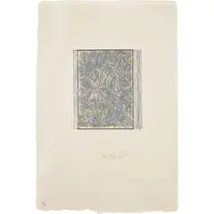 Jasper Johns, Within, 2006, Lithograph with intaglio in colors, on Kurotani Mitsumata laid paper, with full margins