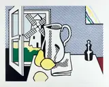 Roy Lichtenstein, Still Life with Windmill, from Six Still Lifes Series (S. 1974.25, C. 132), 1974, Lithograph and screenprint in colors with debossing, on Rives BFK paper, with full margins