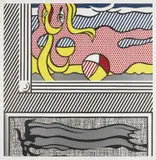 Two Paintings: Beach Ball, from Paintings Series (G. 1143, C. 204) by Roy Lichtenstein, 1984, Woodcut, lithograph, and screenprint in colors, on Arches 88 paper, the full sheet, sold Oct 2021