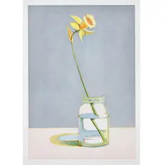 Daffodil, from Recent Etchings I by Wayne Thiebaud, 1979, Etching and aquatint in colors, on Somerset paper, with full margins, sold Oct 2021