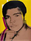 Muhammad Ali (F. & S. 182) by Andy Warhol, 1978, Screenprint in colors, on Strathmore Bristol paper, the full sheet, sold Oct 2021