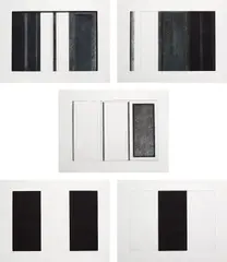 Five Threes (L. 28) by Brice Marden, 1976-1977, The complete set of five etchings and aquatint in colors, on Stonehenge paper, with full margins, sold Oct 2021