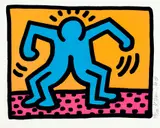 Keith Haring, Pop Shop II: one plate (L. pp. 96-97), 1988, Screenprint in colors, on wove paper, with full margins