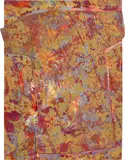 Sam Gilliam, Tee 2 (A. 25), 1974, Screenprint in colors and collage of T-shirt, Arches Cover paper, the full sheet