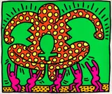 Keith Haring, The Fertility Suite: one plate (L. p. 33), 1983, Screenprint in colors, on wove paper, with full margins