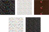 Louis Vuitton Monogram by Takashi Murakami, 2007, Five screenprints in colors, on editioned canvas mounted to aluminum chassis (as issued), all contained within the origi, sold Oct 2021