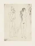 Pablo Picasso, La Toilette de la mère (Mother's Grooming), from La Suite des Saltimbanques (Bl. 13, Ba. 15), 1905, Etching, on Van Gelder paper, with full margins